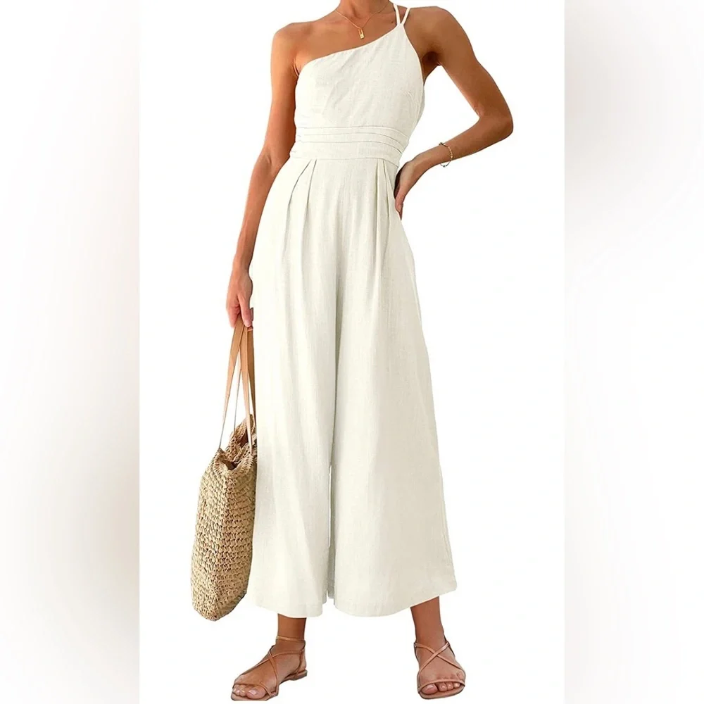 NWT One Shoulder white lined jumper size small New With Tags - Picture 7 of 11